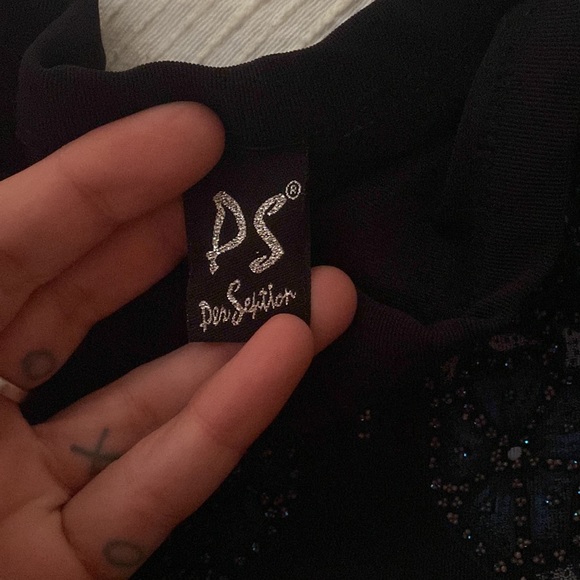 Vintage maxi black dress - Picture 3 of 4